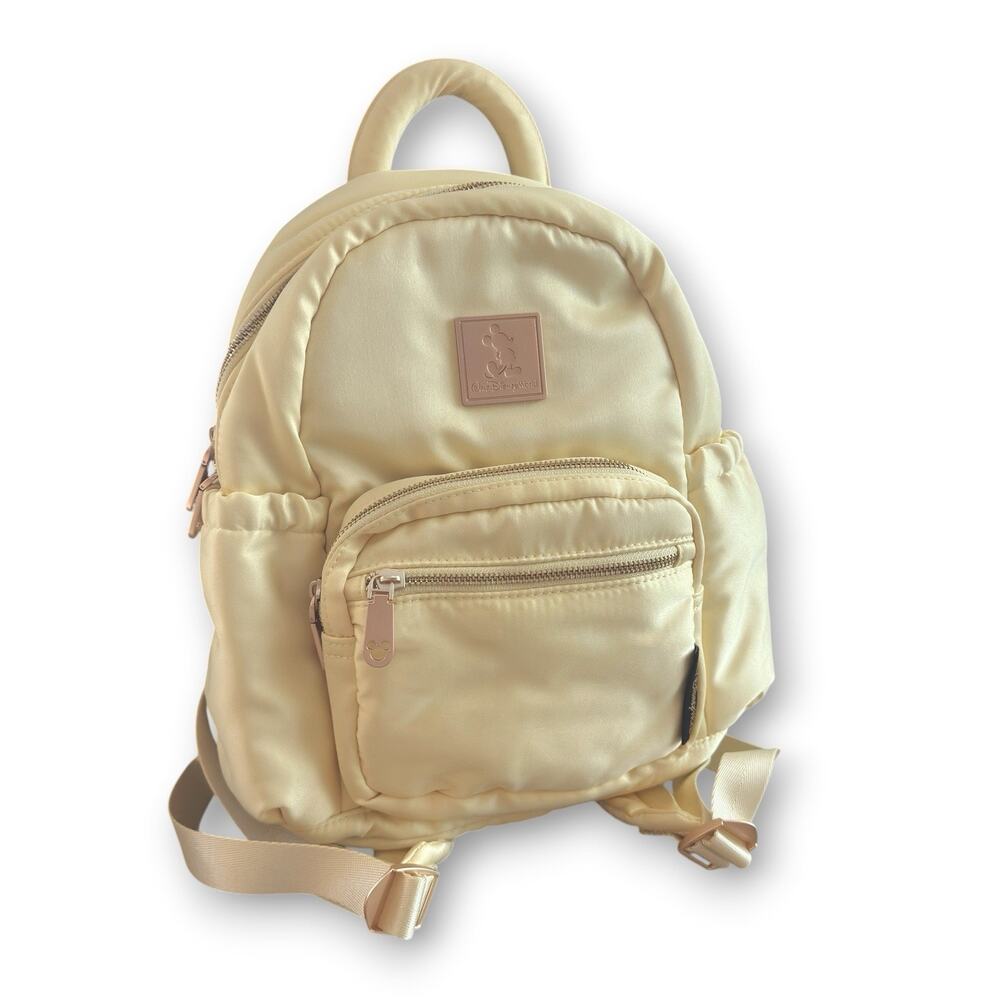 2026 Disney Parks Yellow Ears Holder Mini Backpack Bag Satin WDW NEW